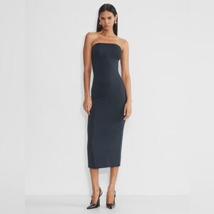 Aritzia Original Contour Enrapture Maxi Tube Dress Snall Black